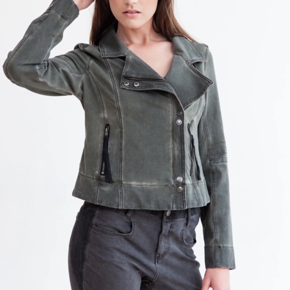 Anthropologie’s Marrakech Moto Jacket, Green, M